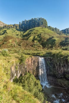 The Sterkspruit waterfall near Monks Cowl in the Kwazulu-Natal Drakensberg
