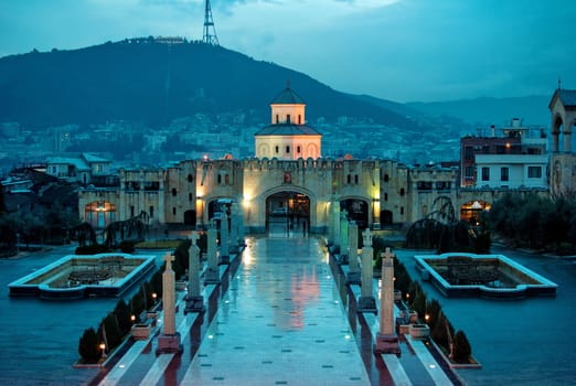 Tbilisi Holy Trinity Cathedral, Trinity or Sameba - the main cathedral of the Georgian Orthodox Church.