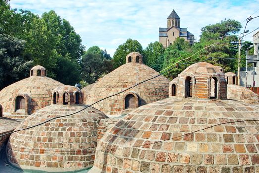 Old sulfur baths in the old city of Tbilisi