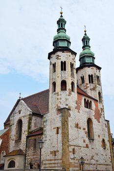 Church of Saint Andrew, old historical Romanesque cathedral in Krakow, Poland