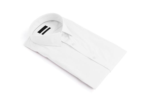 White man shirt on white background - New and folded