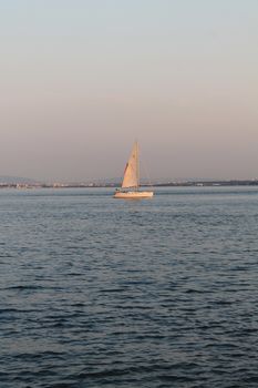 sailboat in the middle of the sea