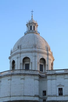 white church dome of Lisbon