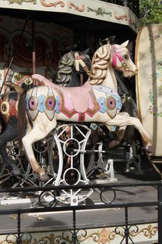 carousel horse in wood