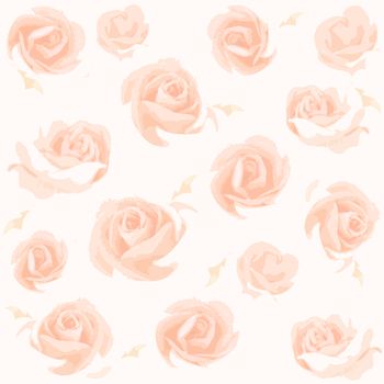 pattern of red rose as background.