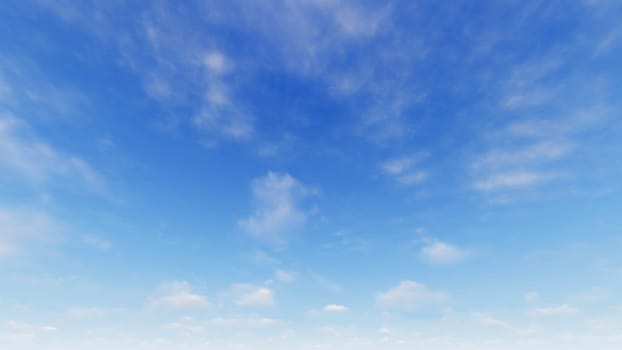 Cloudy blue sky abstract background, blue sky background with tiny clouds, 3d illustration