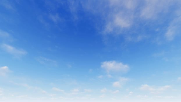 Cloudy blue sky abstract background, blue sky background with tiny clouds, 3d illustration