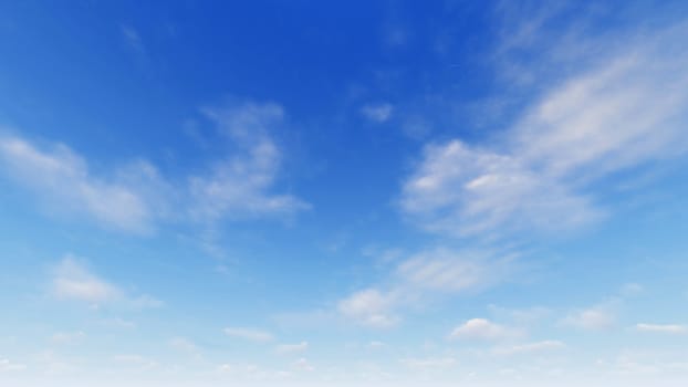 Cloudy blue sky abstract background, blue sky background with tiny clouds, 3d illustration