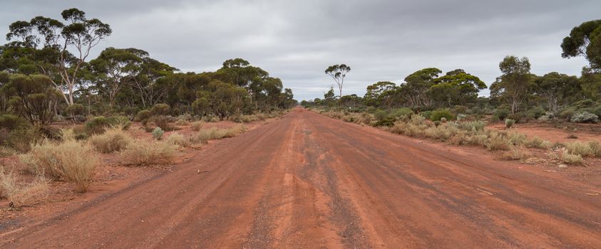 Typical unsealed road within the outback of Western Australia