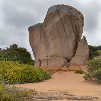 Spectacular Whistling Rock, one of the highlights in the Cape Le Grand National Park, Western Australia