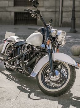 motorcycle custom in the street