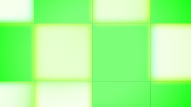 A hilarious 3d illustration of salad and white led square buttons forming a childish backdrop decoration for an optimistic event. It forms the mood of happiness and enjoyment! 