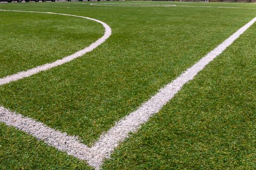 A corner of the football field, called Futsal.