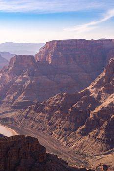 West rim of Grand Canyon in Arizona USA