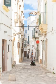 Gallipoli, Apulia, Italy - Lovely view into a traditional lane of Gallipoli