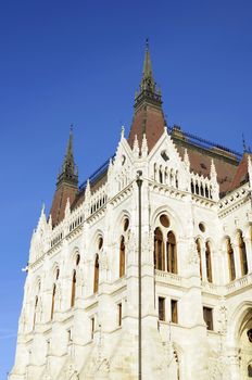 The building of the Hungarian Parliament in Budapest 