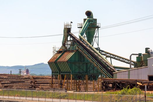 Lumber Mill Sawdust Machinery equipment in Rainier Oregon