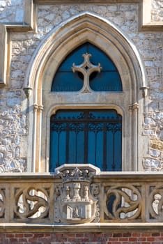 vintage beautiful window close-up in a European city