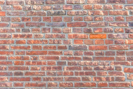 old red brick wall photo for background