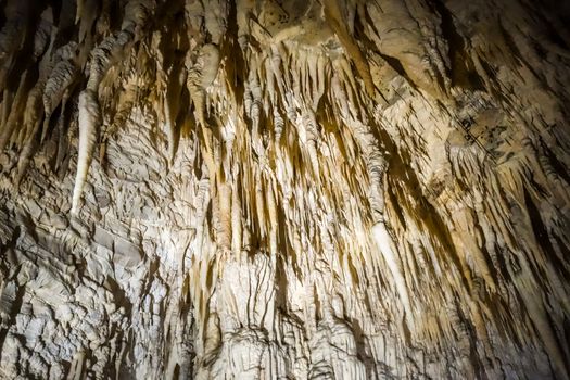 Waitomo rock formations in glowworm caves, New Zealand