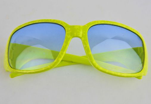 Stylish sunglasses for children. Eye glasses on white background.