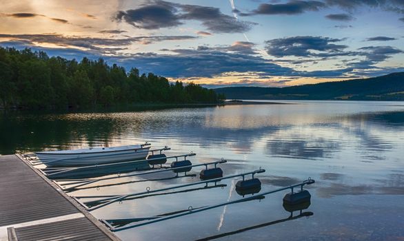 Boats and water in silence and romance Europe travel