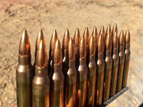 the colorful of ammo 5.56 mm.