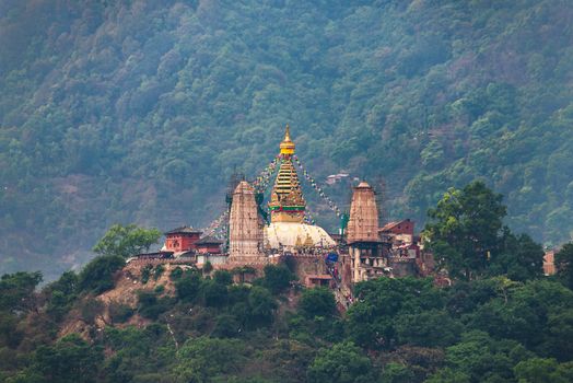 Swayambhunath stupa in Kathmandu, Nepal