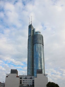 Vienna Millenium Tower Modern Architecture in Daylight Partly Clouded