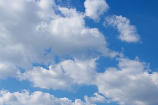 Blue sky with clouds background, sky with clouds