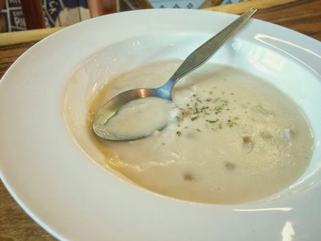 Mushroom soup food