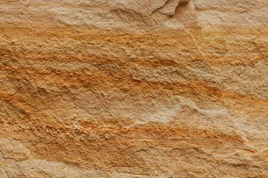 Texture of red sand stone with visible layers