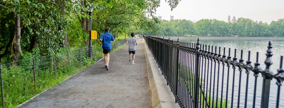 Typical path for Jogging in Central Park, New York City, USA
