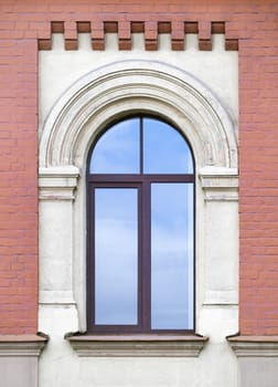 Architecture detail, window of an old building, Saint-Petersburg, Russia