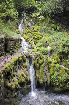 Small waterfall near Stenico town, Northern Italy