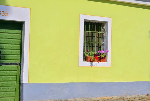 Old rustic wine cerral. Wine background in Europe. Czech Republic, South Moravia. 