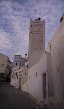 Exterior view to Mister Ramadan mosque at Casbah of Algiers, Algeria