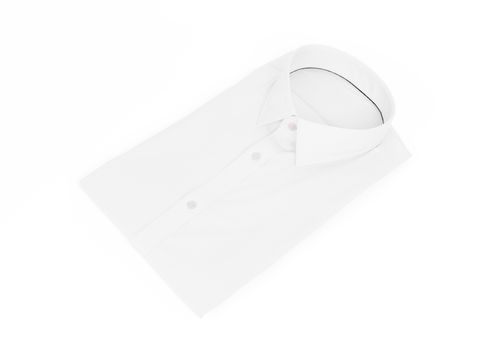 White man shirt on white background - New and folded