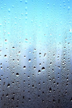 background with drops on glass