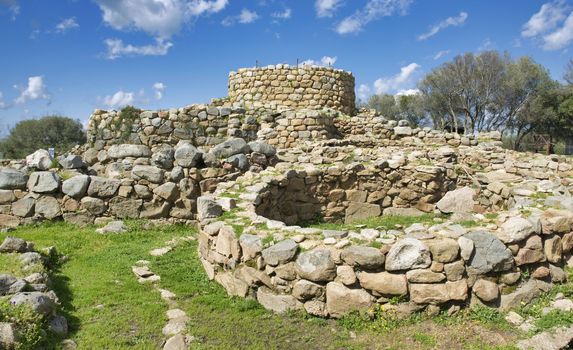 Nuraghe on the island of sardinia Italy,what is known about the Nuragic civilization, is that it was a people of shepherds and farmers grouped into communities who lived in Sardinia for 8 centuries.