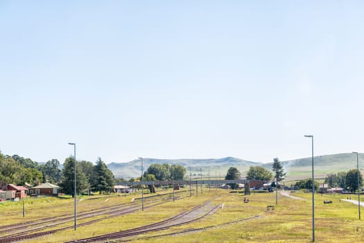 FRANKLIN, SOUTH AFRICA - MARCH 26, 2018: The railway station in Franklin, a small village in the Kwazulu-Natal Province