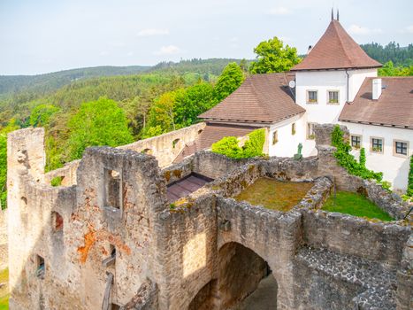 Ruins of Landstejn Castle in Czech Canada, Czechia.