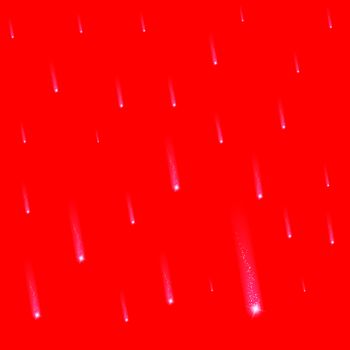 Falling Christmas stars on a red blue background