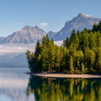 View of Lake McDonald in Montana