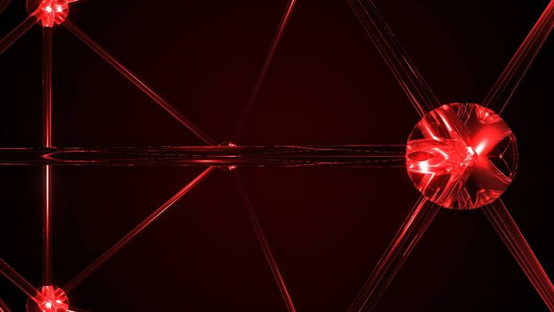 Abstract Molecular Structure. Technology backdrop. 3d rendered