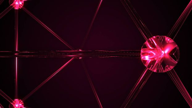 Abstract Molecular Structure. Technology backdrop. 3d rendered