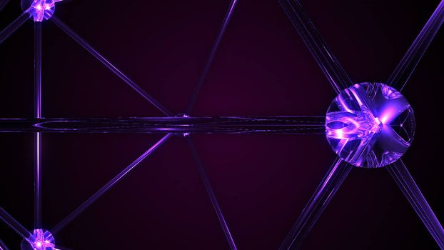 Abstract Molecular Structure. Technology backdrop. 3d rendered