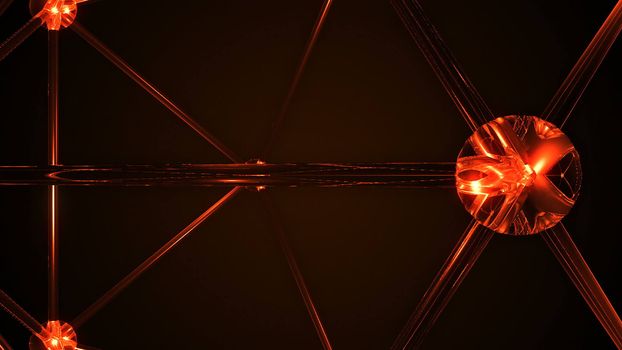 Abstract Molecular Structure. Technology backdrop. 3d rendered