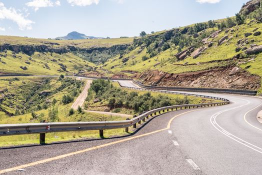 The landscape on Katkop Pass between Mount Fletcher and Maclear in the Eastern Cape Province