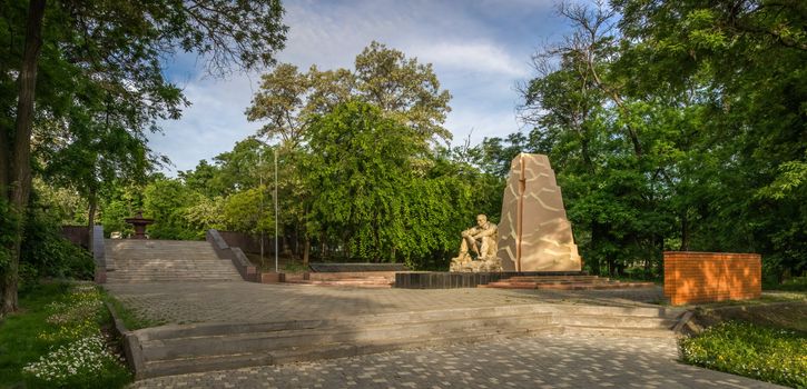 Ukraine Odessa monument to honours of Soviet soldiers killed in Afghanistan